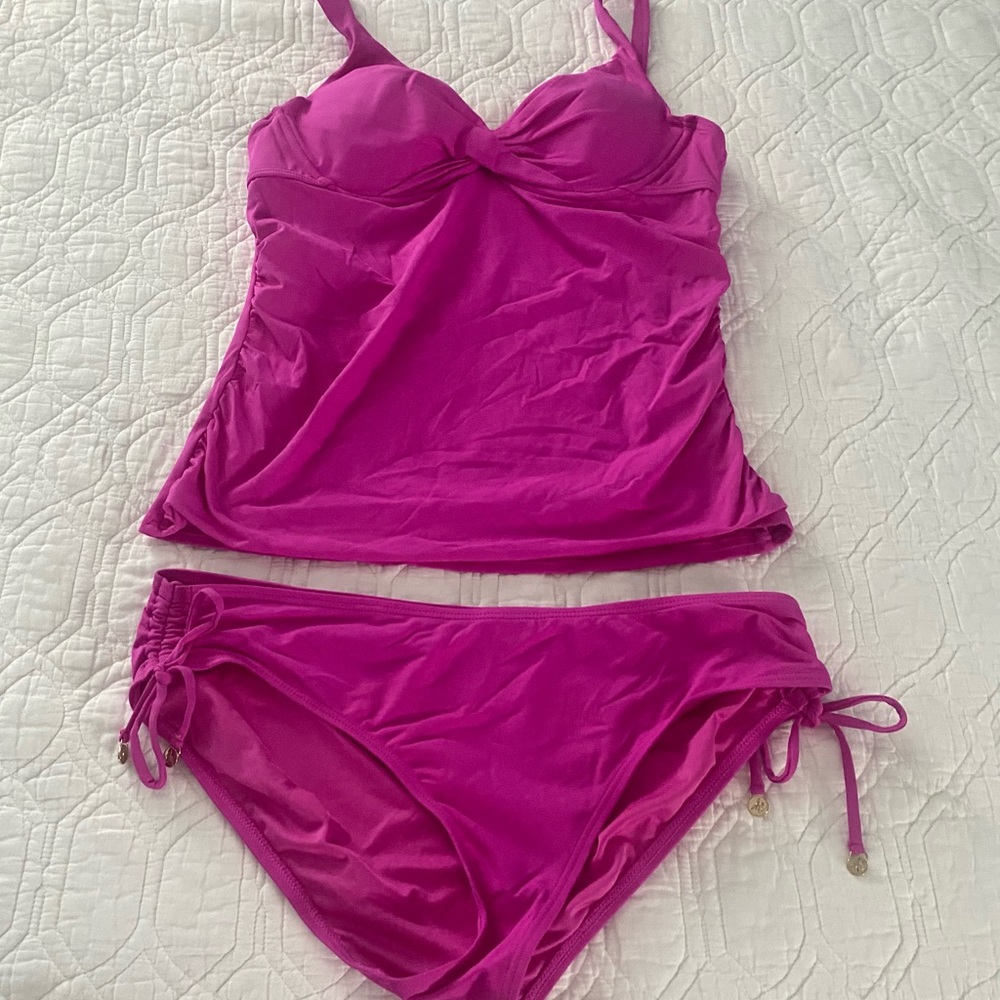 Anne Cole Hot Pink Tankini